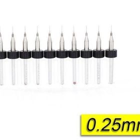 Mikro Profisher PCB Karbür CNC 0.5 mm 10'lu Tungsten 18 Shank Matkap Ucu