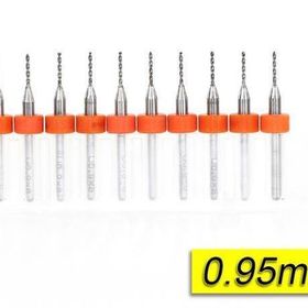 Mikro Profisher Pcb Karbür Cnc 10x0,95 mm Tungsten 18 Shank Matkap Ucu