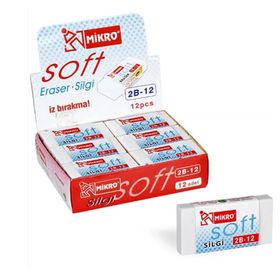 Mikro Soft 2B-12 12'li Büyük Kalıp Silgi