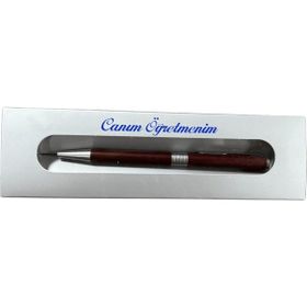 Mikro TS-2024 Canım Öğretmenim Bordo Tükenmez Kalem Seti