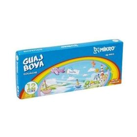 Mikro W-12 12 Renk Guaj Boya