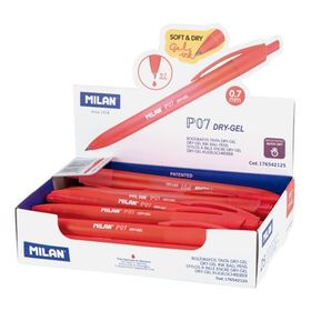 Milan 176542125 Dry-Gel P07 25 Adet Kırmızı Jel Kalem