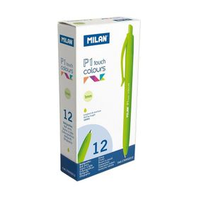Milan 176552212 P1 Touch Yeşil 12 Adet Tükenmez Kalem