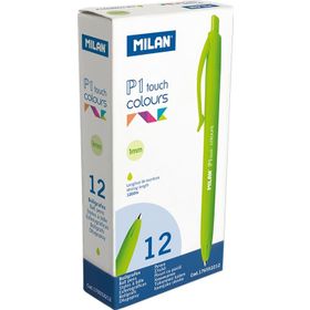 Milan 176552212 P1 Touch Yeşil 12 Adet Tükenmez Kalem