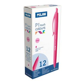 Milan 176553212 P1 Touch Pembe 12 Adet Tükenmez Kalem