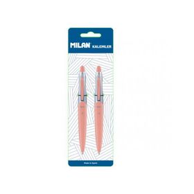 Milan 1765649120 Silver 2'li Blister Mavi Tükenmez Kalem