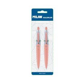 Milan 1765649120 Silver 2'li Blister Mavi Tükenmez Kalem