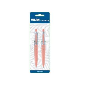 Milan 1765649120 Silver 2'li Blister Mavi Tükenmez Kalem
