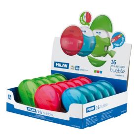 Milan 4704116 16'lı Bubble Oval Kalemtıraş Silgi