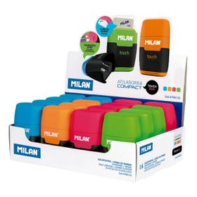 Milan 4706116 16'lı Compact Touch Duo Kalemtıraş Silgi