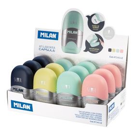 Milan 4714112 12'li Capsule Silver Kalemtıraş Silgi