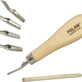 Milan 61054 Lino 5 Bıçaklı Ahşap Oyma Seti