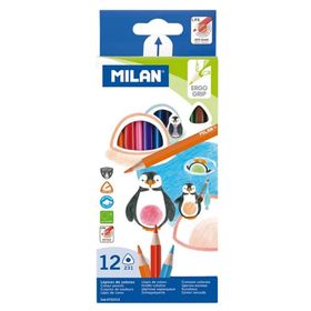 Milan 722312 Colours Üçgen 12'li Kuru Boya Kalemi