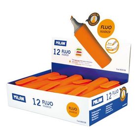 Milan 80038 Fluo 12'li Turuncu Fosforlu Kalem
