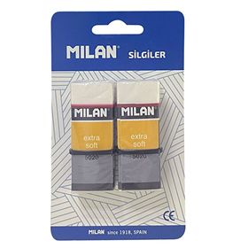 Milan Nata 5020 Extra Yumuşak 2'li Blister Sanatsal Silgi