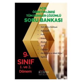 Milenyum Yayınları 9. Sınıf Açıköğretim Lisesi Tüm Dersler Soru Bankası