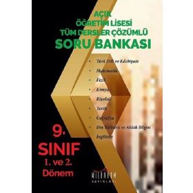 Milenyum Yayınları 9. Sınıf Açıköğretim Lisesi Tüm Dersler Soru Bankası