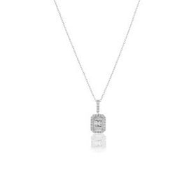 Milet Kuyumculuk 0.20 CT Baget Pırlanta Kolye
