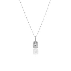 Milet Kuyumculuk 0.20 CT Baget Pırlanta Kolye