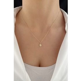 Milet Kuyumculuk 14 Ayar Altın Şans Yoncası Kolye
