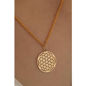 Milet Kuyumculuk 14 Ayar Altın Yaşam Ağacı Halat Zincir Kolye