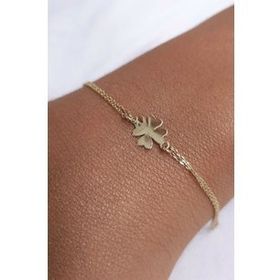 Milet Kuyumculuk 14 Ayar Altın Yonca Düz Bileklik