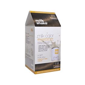 Milk Shake 7.13 Küllü Altın Orta Kumral Saç Boyası ve 50 ml Saç Kremi Set