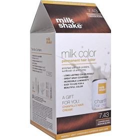 Milk Shake 7.43 Orta Kumral Bakır Dore Saç Boyası ve 50 ml Saç Kremi Set