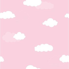 Milky Baby 405-3 Pembe Bulutlu Duvar Kağıdı
