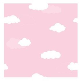 Milky Baby 405-3 Pembe Bulutlu Duvar Kağıdı