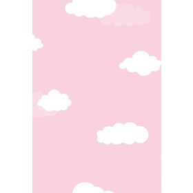 Milky Baby 405-3 Pembe Bulutlu Duvar Kağıdı