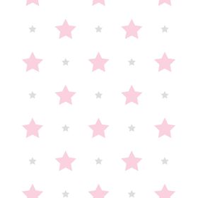 Milky Baby 412-1 Pembe Yıldızlar Çocuk Odası Duvar Kağıdı