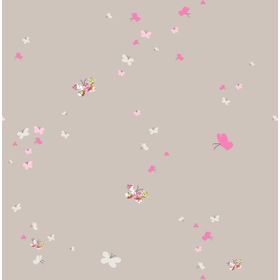 Milky Baby 427-1 Pembe Kelebek Desenli Çocuk Duvar Kağıdı