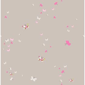 Milky Baby 427-1 Pembe Kelebek Desenli Çocuk Duvar Kağıdı