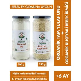 Mill More 250 gr Organik Ruşeymli Bebek İrmiği + 300 gr Organik Tam Yulaf Unu