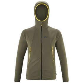 Millet MIV9466 9644 Yeşil K Lightgrid H Erkek Kapüşonlu Tam Fermuar Polartec Polar