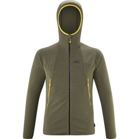 Millet MIV9466 9644 Yeşil K Lightgrid H Erkek Kapüşonlu Tam Fermuar Polartec Polar
