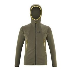 Millet MIV9466 9644 Yeşil K Lightgrid H Erkek Kapüşonlu Tam Fermuar Polartec Polar