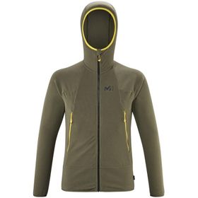 Millet MIV9466 9644 Yeşil K Lightgrid H Erkek Kapüşonlu Tam Fermuar Polartec Polar