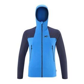 Millet MIV9466 9781 Mavi K Lightgrid H Erkek Kapüşonlu Tam Fermuar Polartec Polar