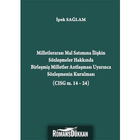 MILLETLERARASI MAL SATIMINA İLIŞKIN SÖZLEŞMELER HAKKINDA BIRLEŞMIŞ MILLETLER ANTLAŞMASI UYARINCA SÖZLEŞMENIN KURULMASI - İPEK SAĞLAM