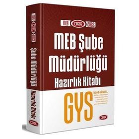 Milli Eğitim Bakanlığı Şube Müdürlüğü Gys Hazırlık Kitabı - Data Yayınları