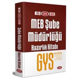 Milli Eğitim Bakanlığı Şube Müdürlüğü Gys Hazırlık Kitabı - Data Yayınları