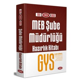 Milli Eğitim Bakanlığı Şube Müdürlüğü Gys Hazırlık Kitabı - Data Yayınları