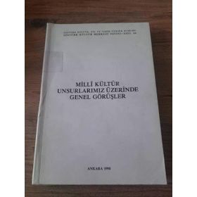 Milli Kültür Unsurlarımız Üzerine Genel Görüşler - Sahafiye Kitap