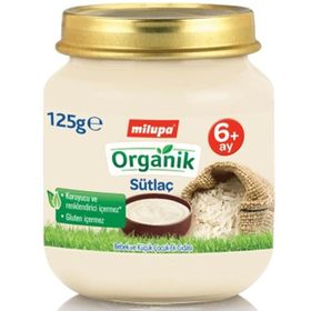 Milupa 4+ Ay 125 gr Organik Sütlaç Kavanoz Maması