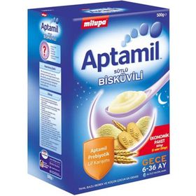 Milupa Aptamil 6-36 Ay 500 gr Sütlü Bisküvili Kaşık Maması
