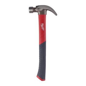 Milwaukee 4932478658 570 gr Fiber Saplı Kavisli Çivi Bölmeli Çekiç
