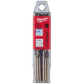 Milwaukee 8x117 mm HSS-G Cobalt Metal Matkap Ucu 5'li Paket