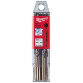 Milwaukee 8x117 mm HSS-G Cobalt Metal Matkap Ucu 5'li Paket